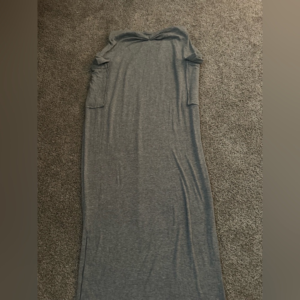 Grey long skirt